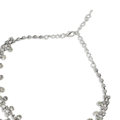 Silver-Plated Short Necklace Necklace