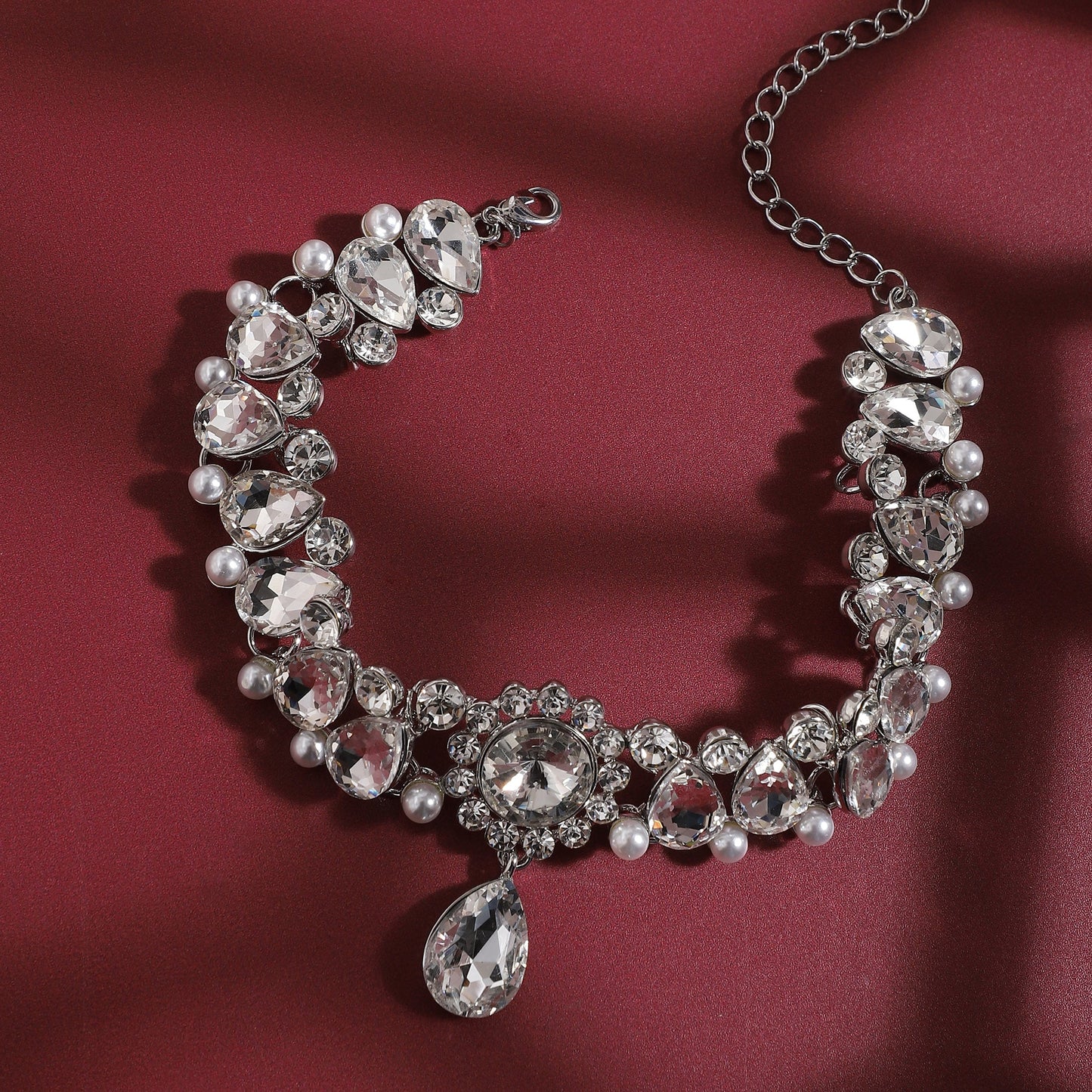 Silver-Plated Choker Necklace