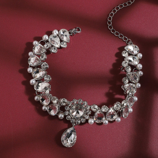 Silver-Plated Choker Necklace
