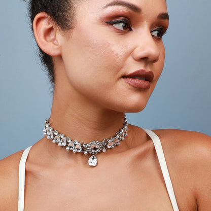 Silver-Plated Choker Necklace