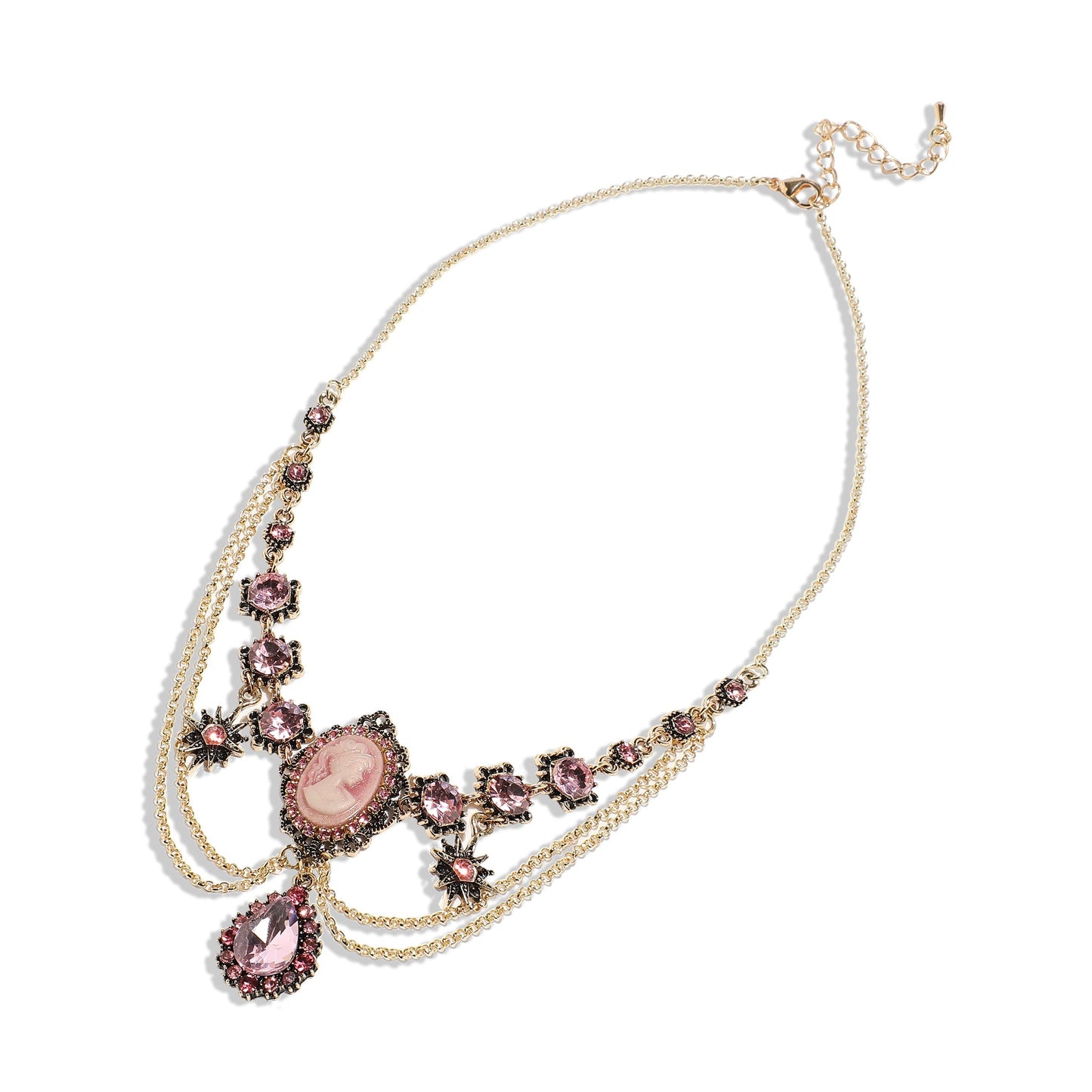 Gold-Plated Short Necklace Necklace