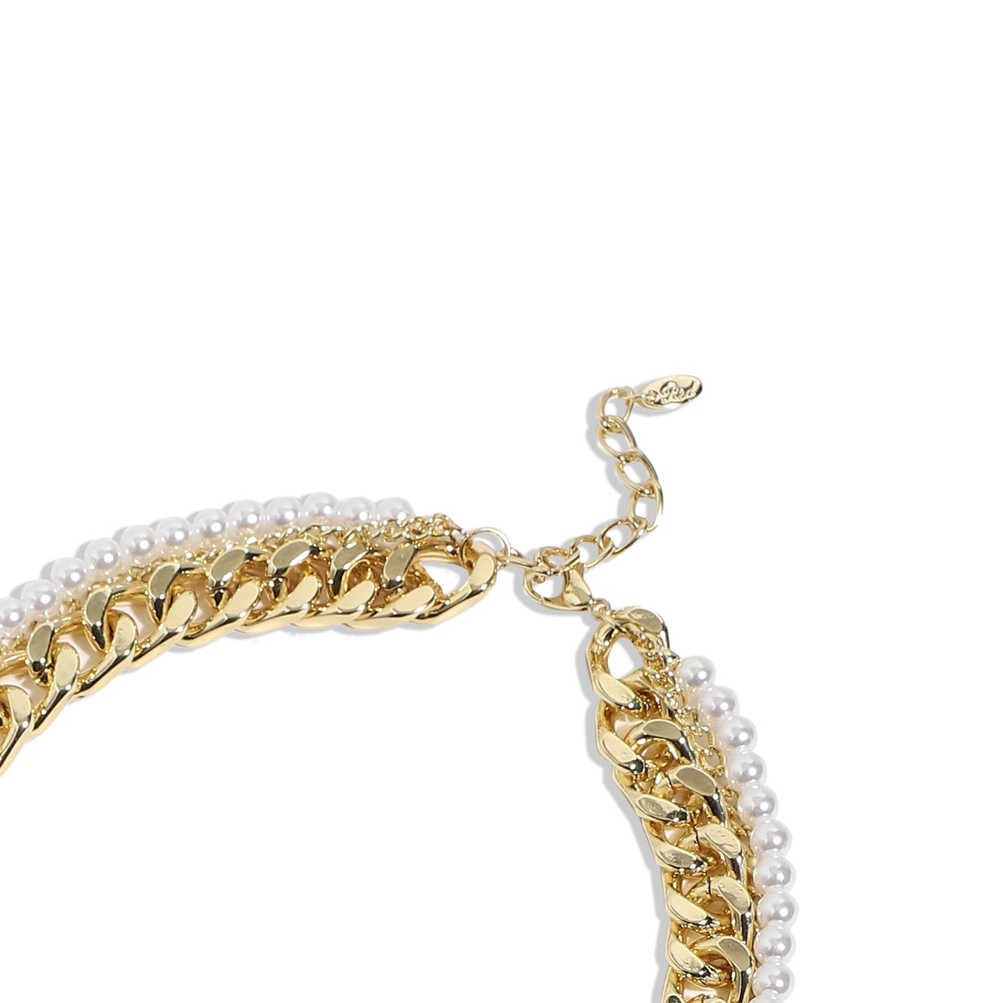 Gold-Plated Short Necklace Necklace