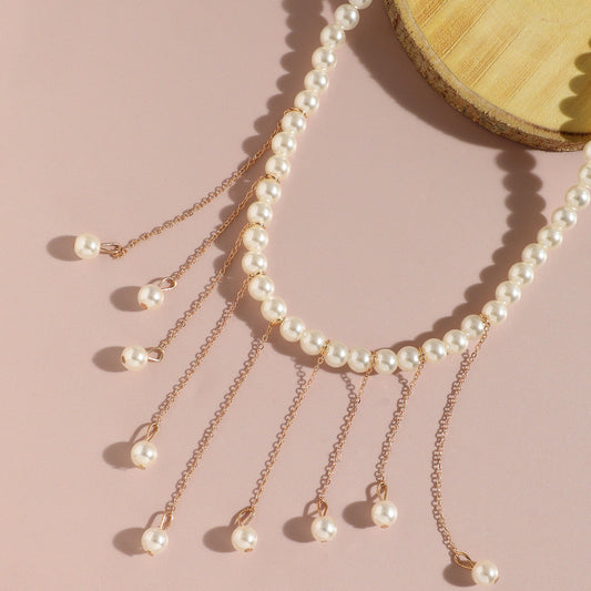 Gold-Plated Long Necklace Necklace