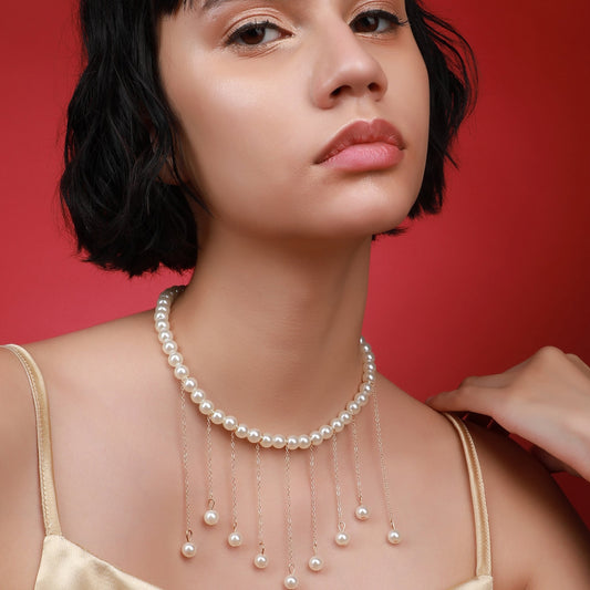 Gold-Plated Long Necklace Necklace