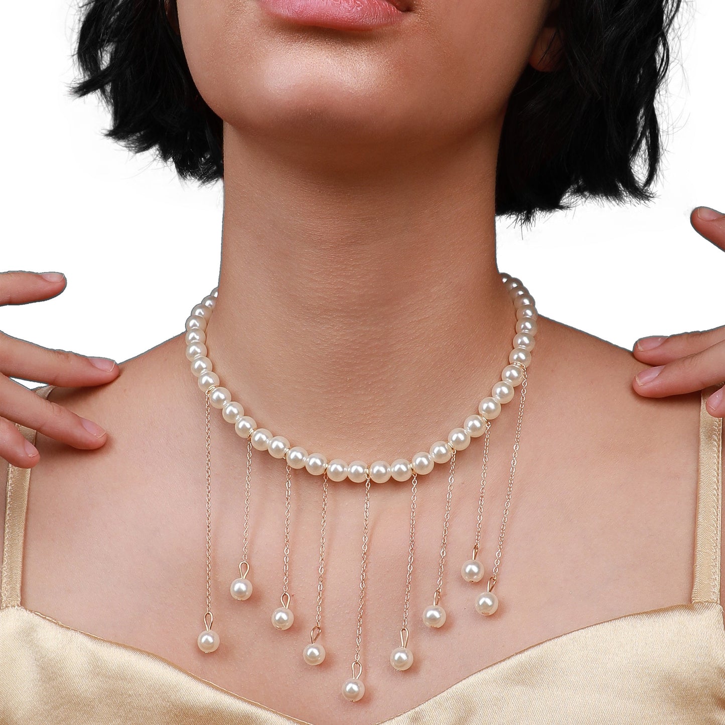 Gold-Plated Long Necklace Necklace