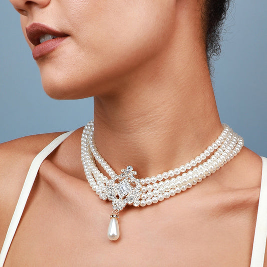 Gold-Plated Short Necklace Necklace