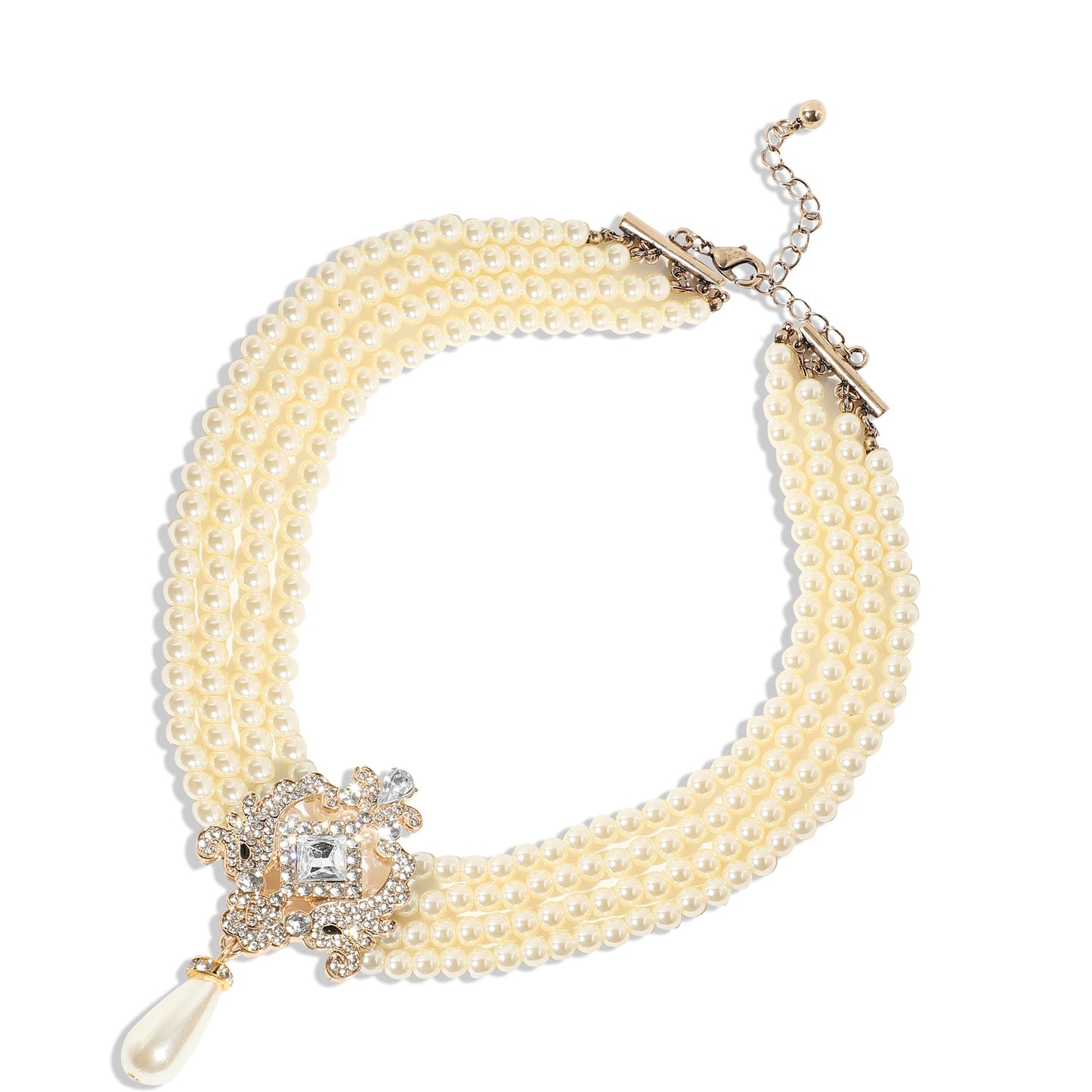 Gold-Plated Short Necklace Necklace