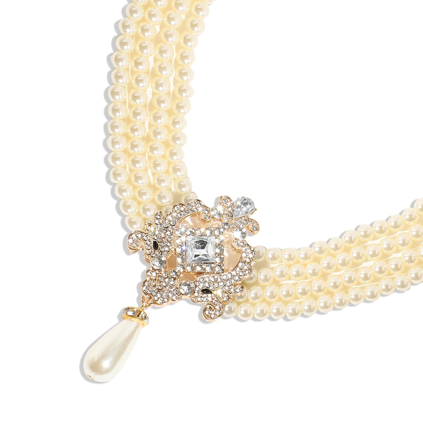 Gold-Plated Short Necklace Necklace