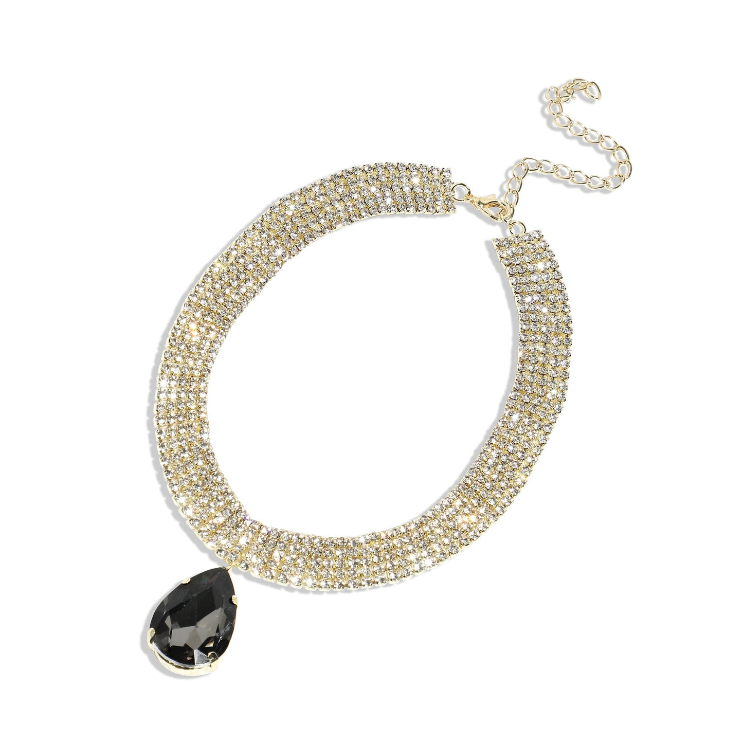 Silver-Plated Short Necklace Necklace