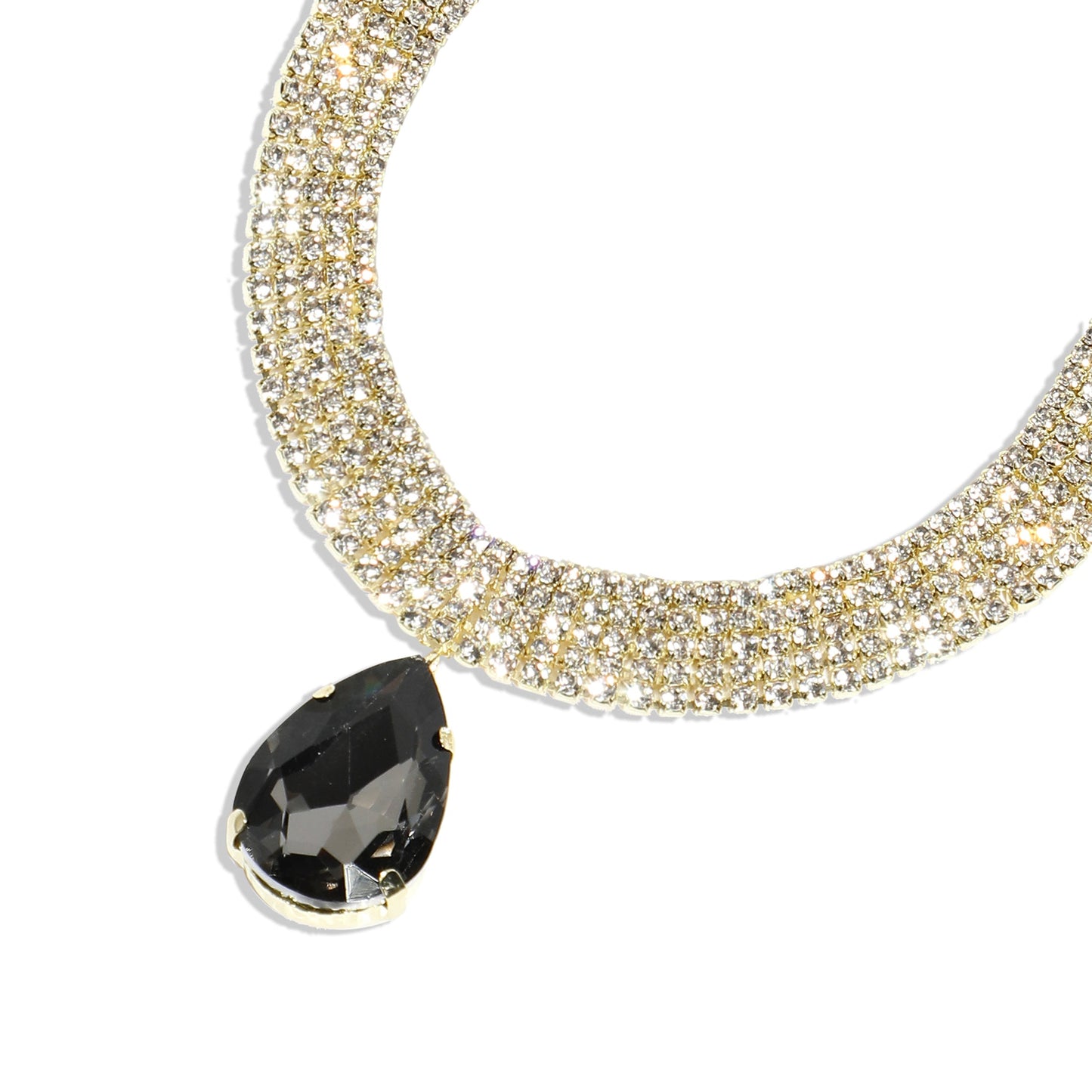 Silver-Plated Short Necklace Necklace