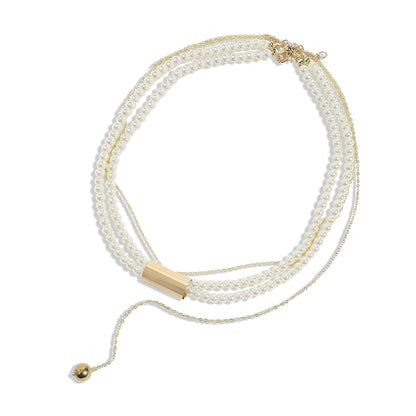 Gold-Plated Short Necklace Necklace