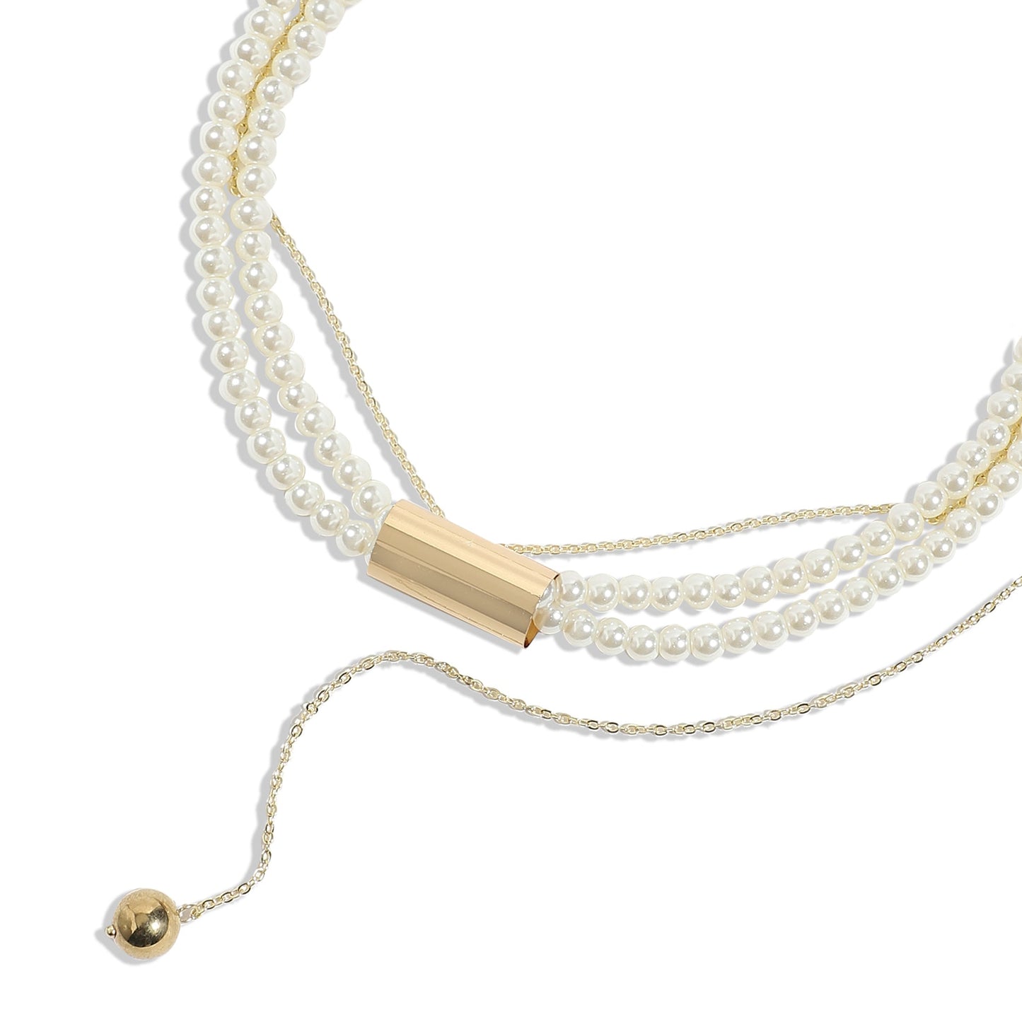 Gold-Plated Short Necklace Necklace