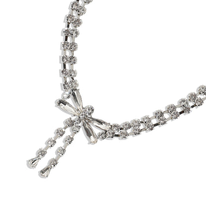 Silver-Plated Short Necklace Necklace