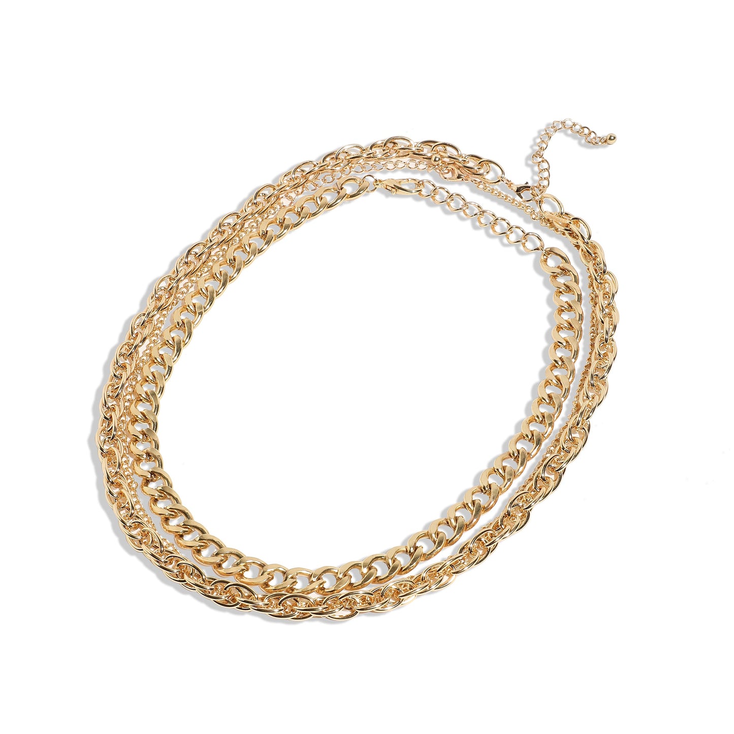 Gold-Plated Short Necklace Necklace