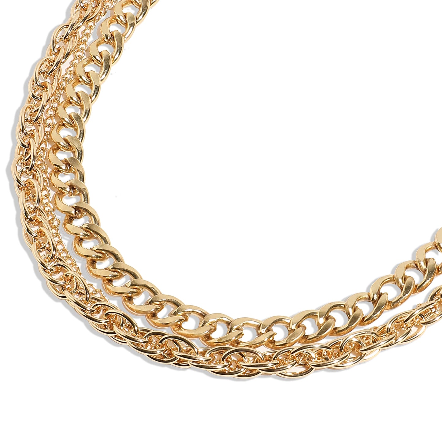 Gold-Plated Short Necklace Necklace