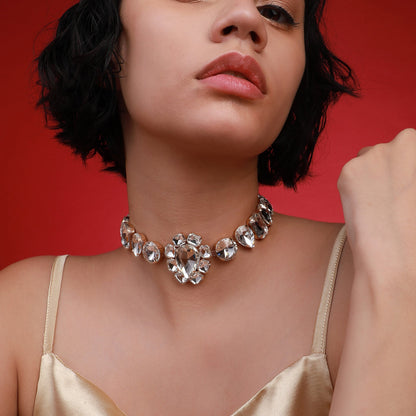 Gold-Plated Short Necklace Necklace