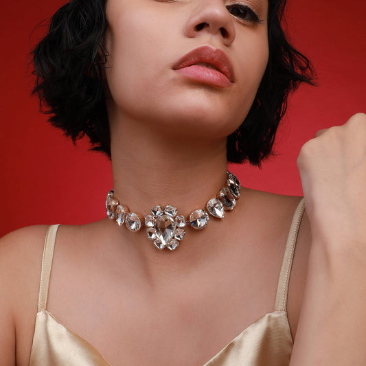 Gold-Plated Short Necklace Necklace