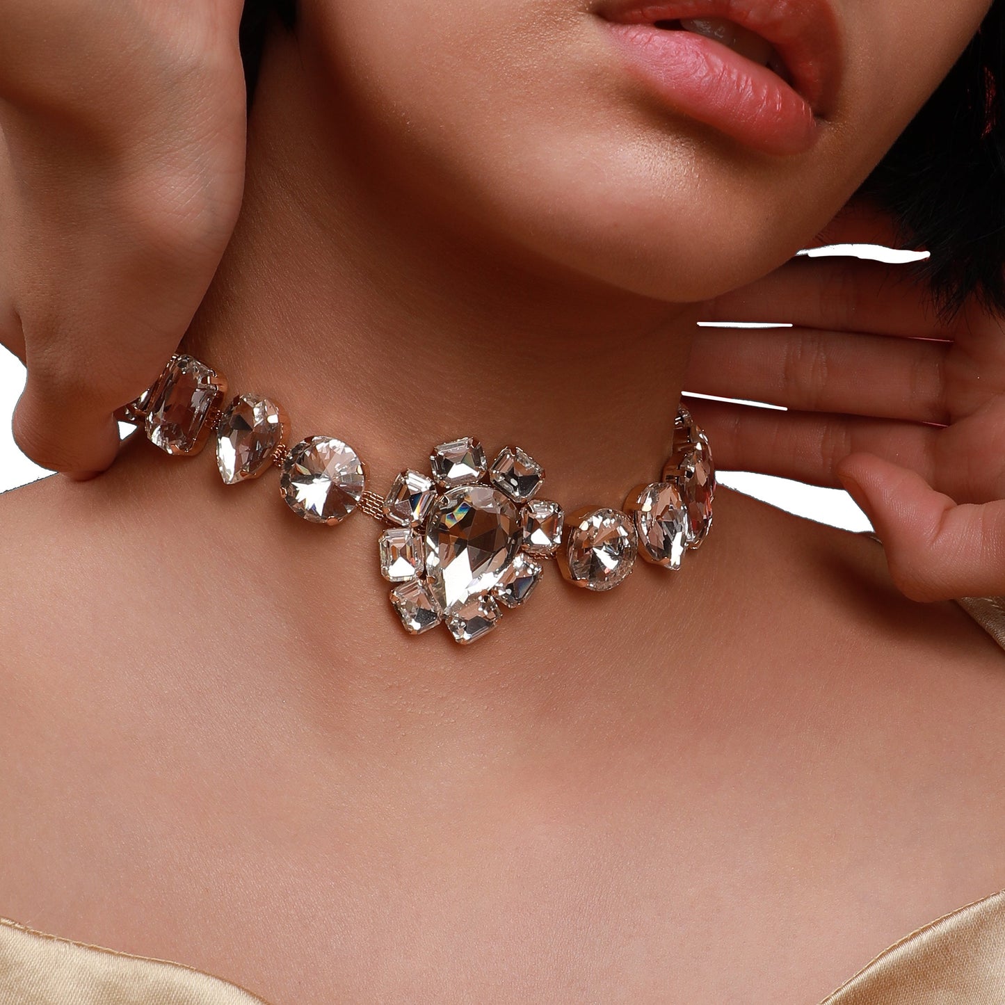 Gold-Plated Short Necklace Necklace