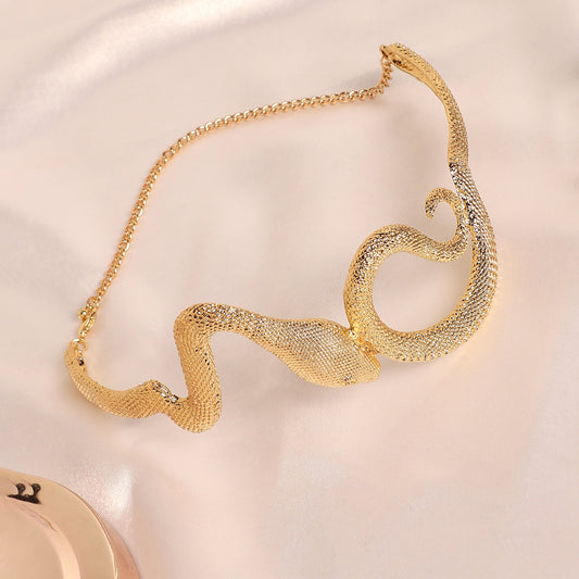 Gold-Plated Choker Necklace