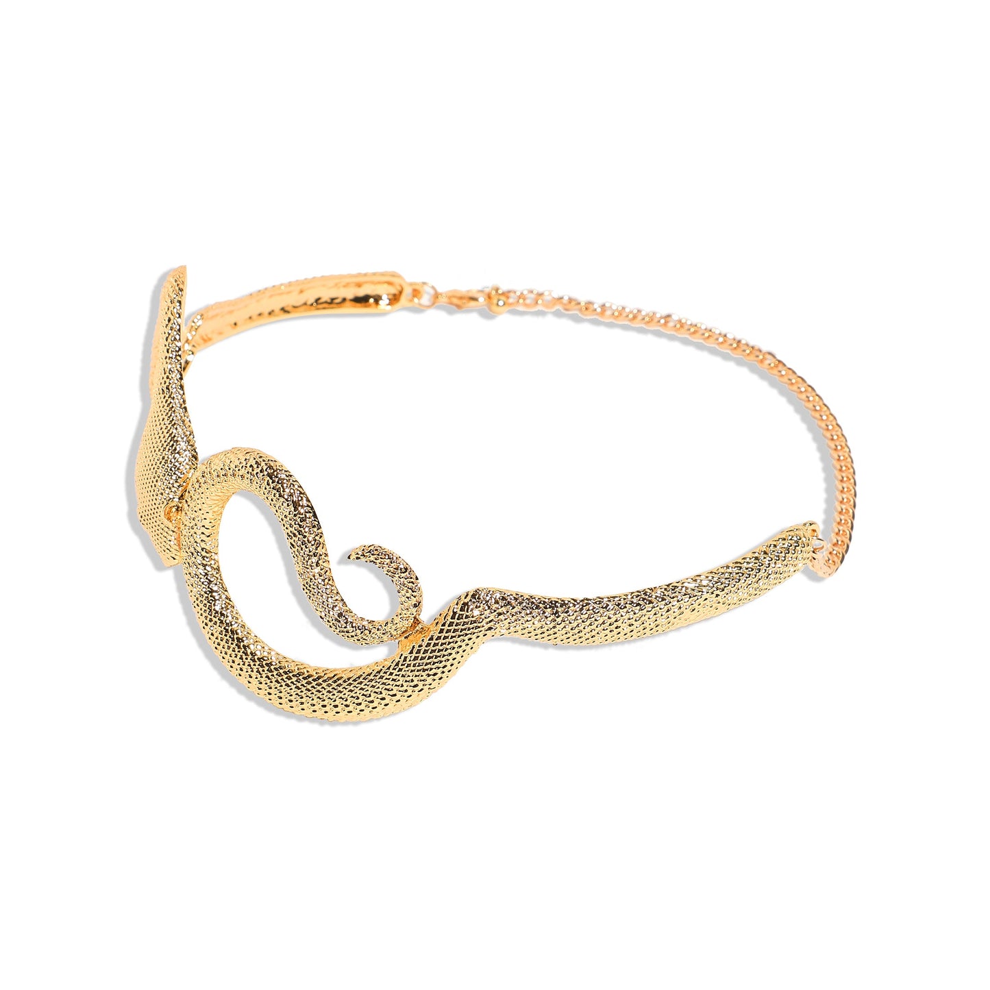 Gold-Plated Choker Necklace