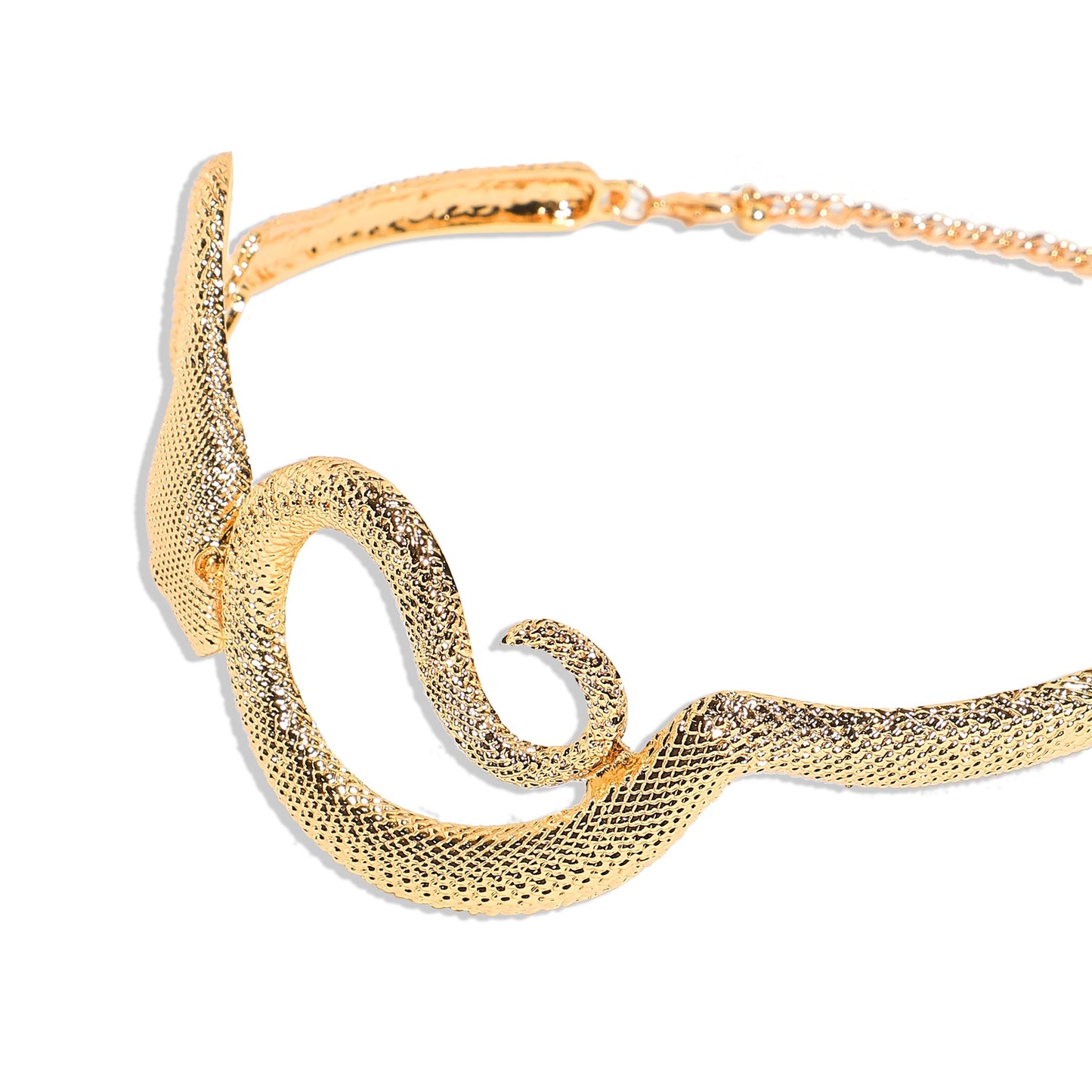 Gold-Plated Choker Necklace
