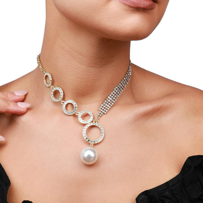 Gold-Plated Short Necklace Necklace