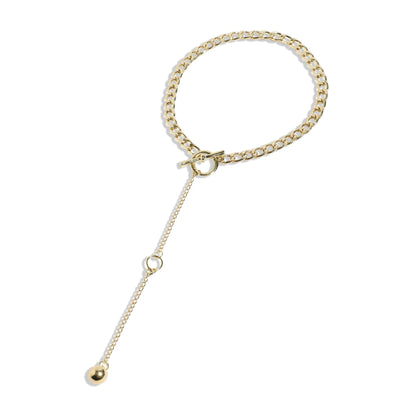 Gold-Plated Short Necklace Necklace