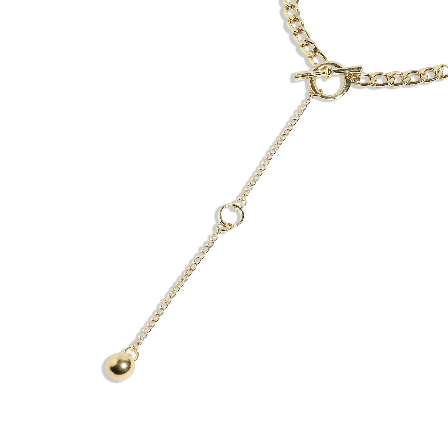 Gold-Plated Short Necklace Necklace