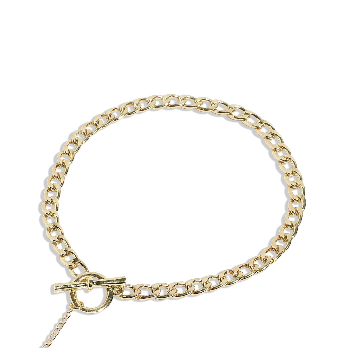 Gold-Plated Short Necklace Necklace