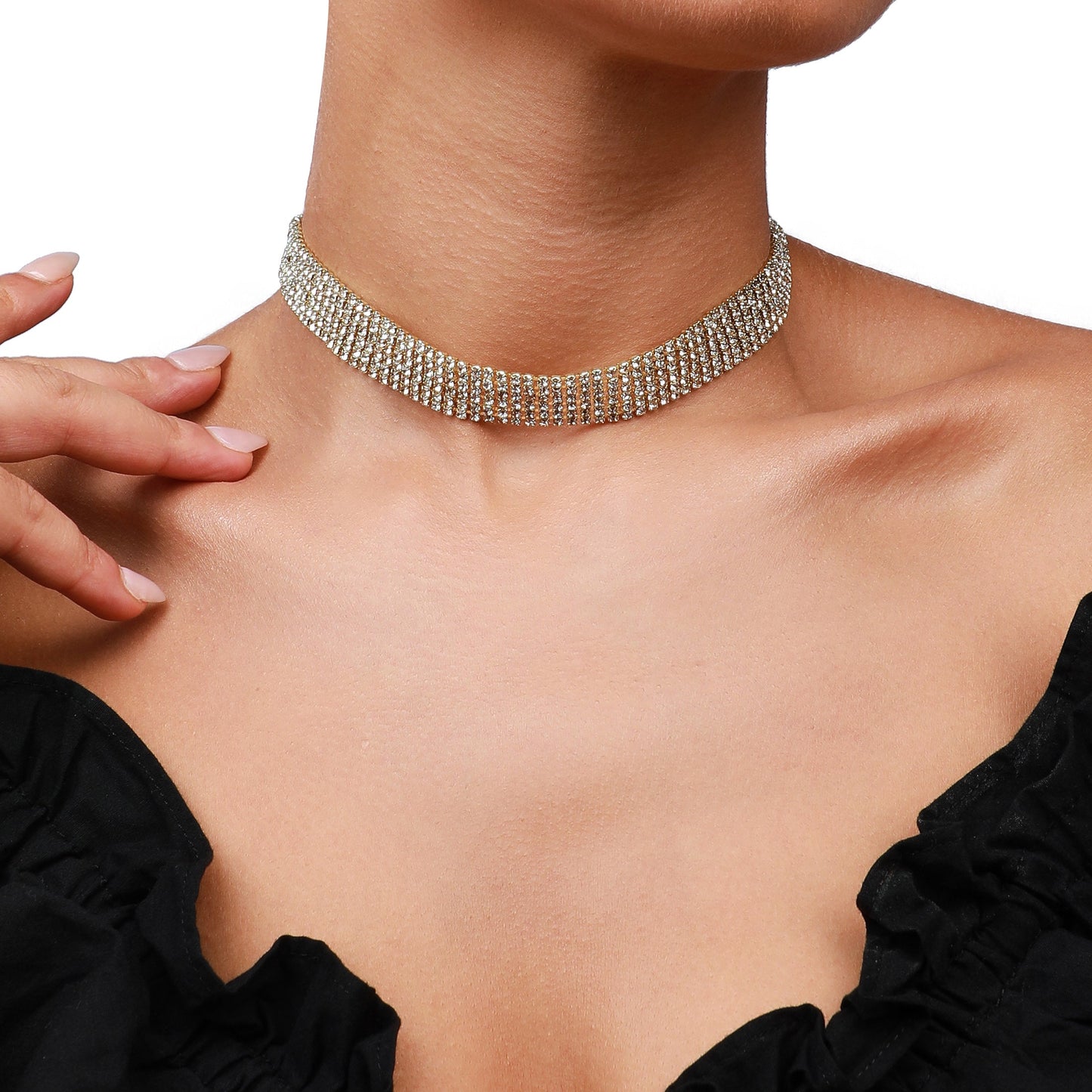 Gold-Plated Choker Necklace
