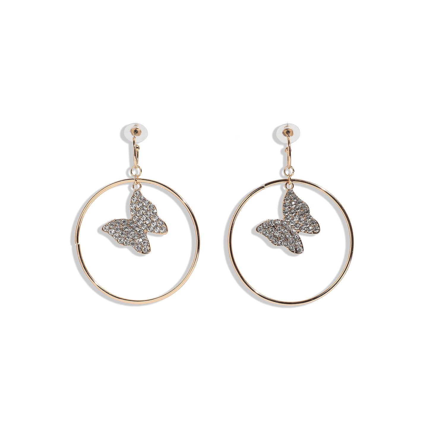 Gold-Plated Drop Earrings Earrings