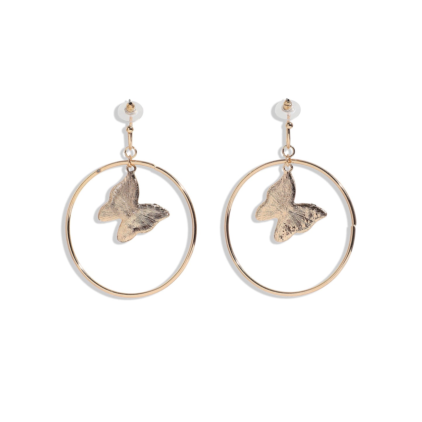 Gold-Plated Drop Earrings Earrings