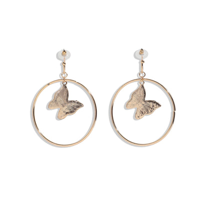 Gold-Plated Drop Earrings Earrings