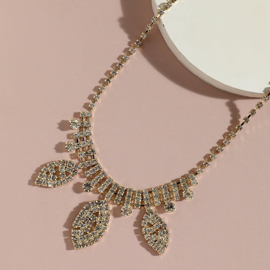 Gold-Plated Short Necklace Necklace