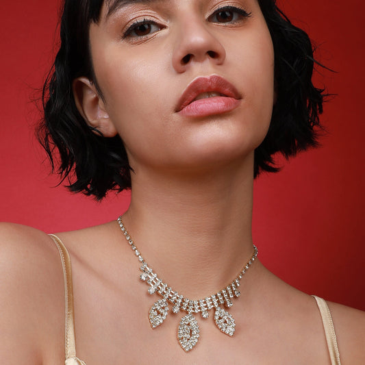 Gold-Plated Short Necklace Necklace