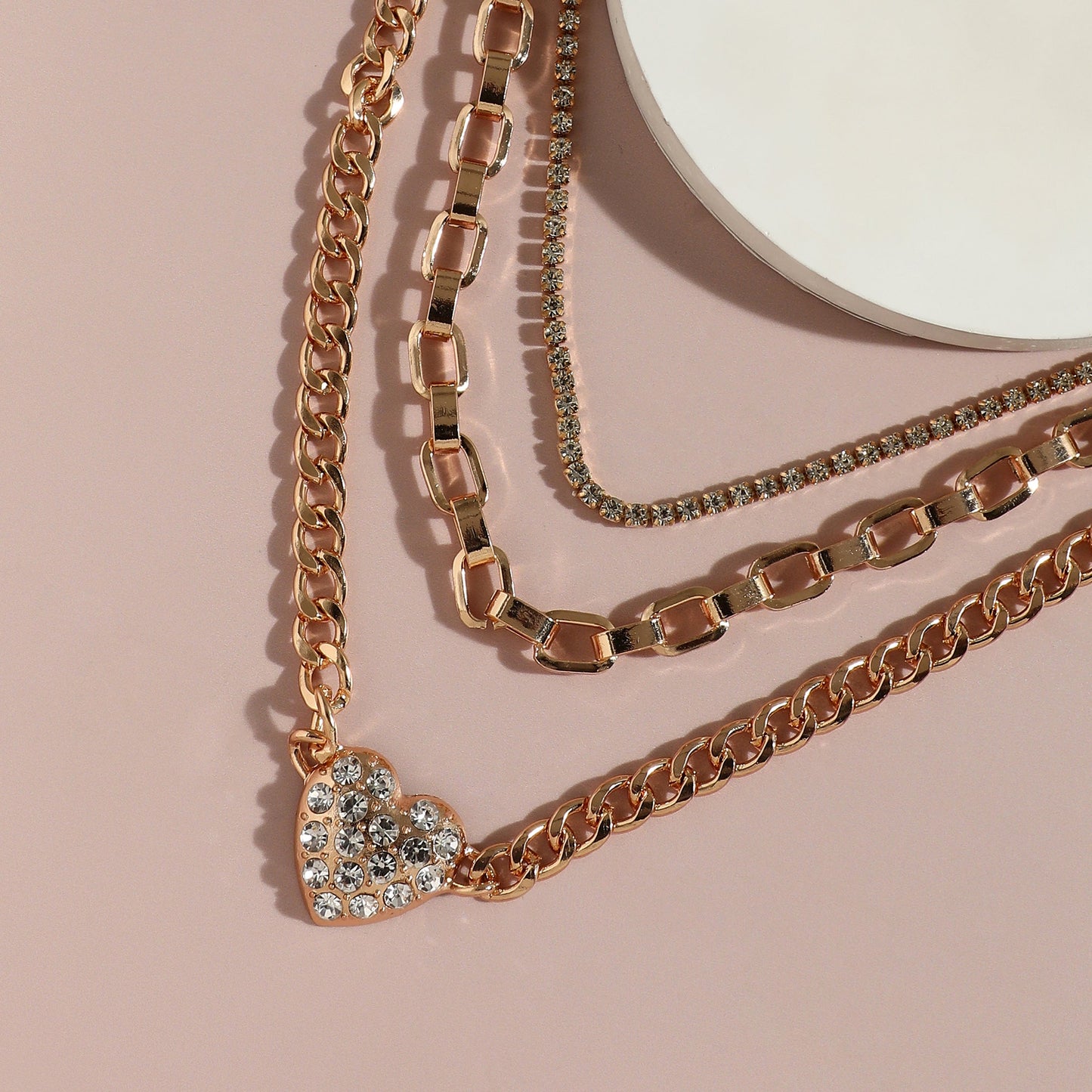 Gold-Plated Short Necklace Necklace