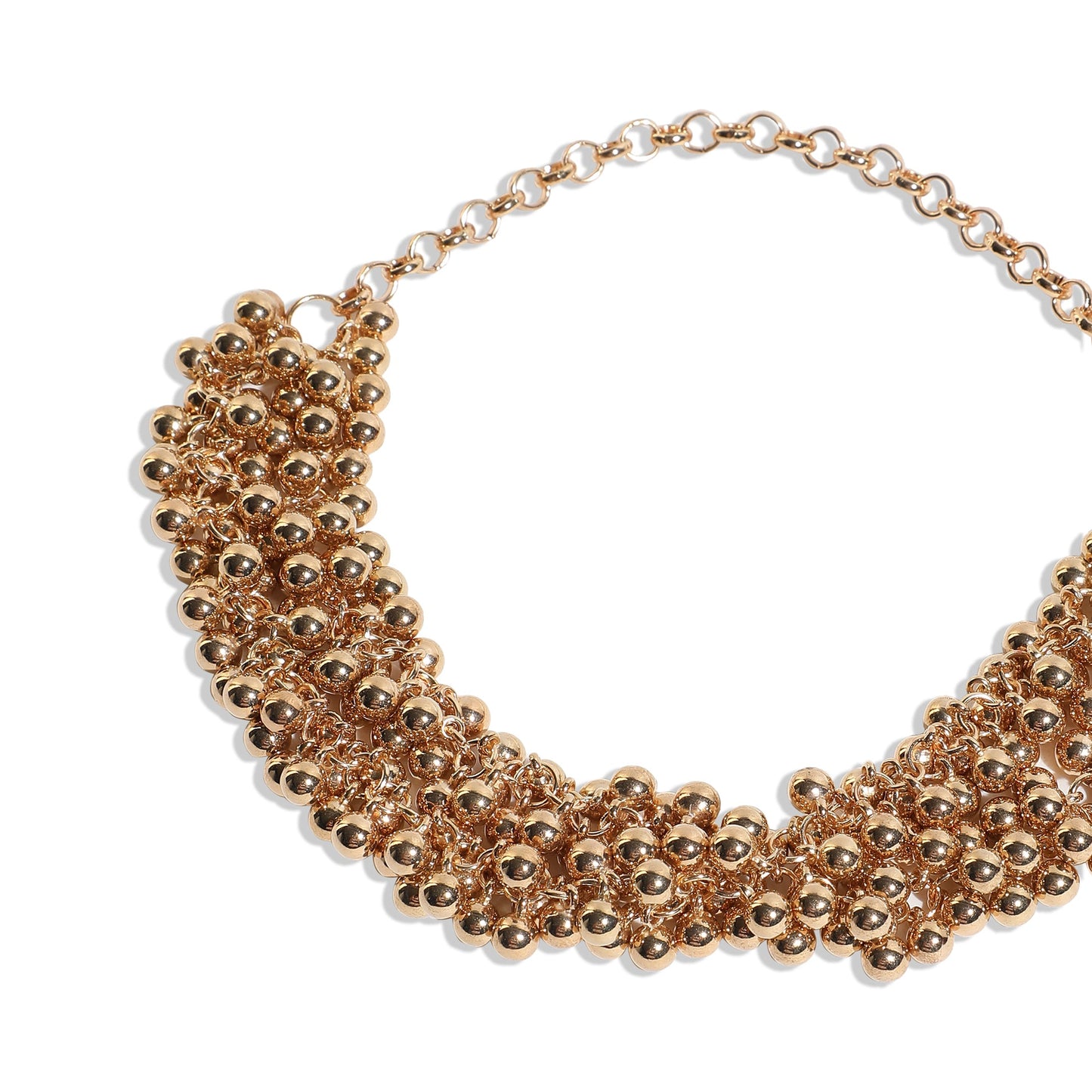 Gold-Plated Short Necklace Necklace