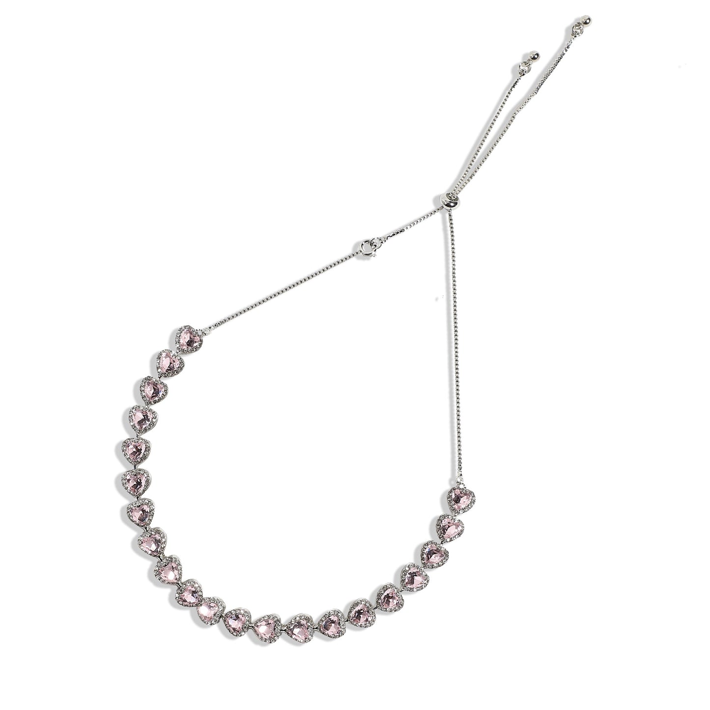 Silver-Plated Short Necklace Necklace