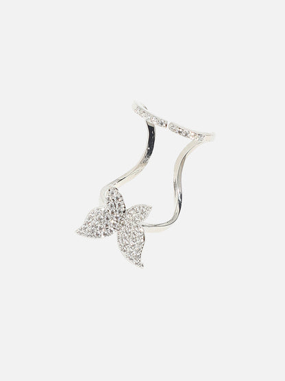 Silver-Plated Nail Ring