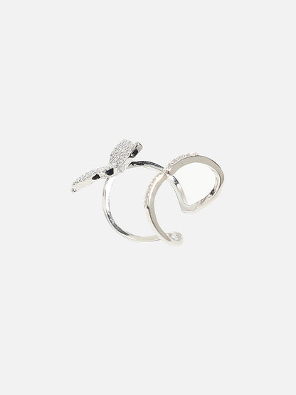 Silver-Plated Nail Ring