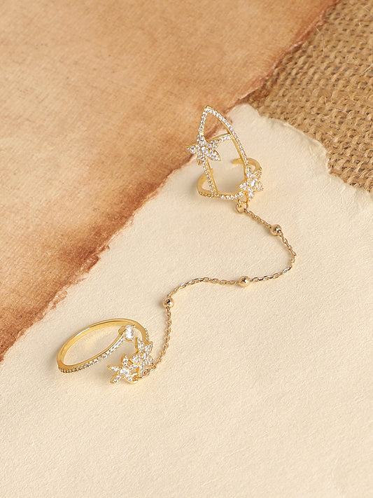 Gold-Plated Nail Ring