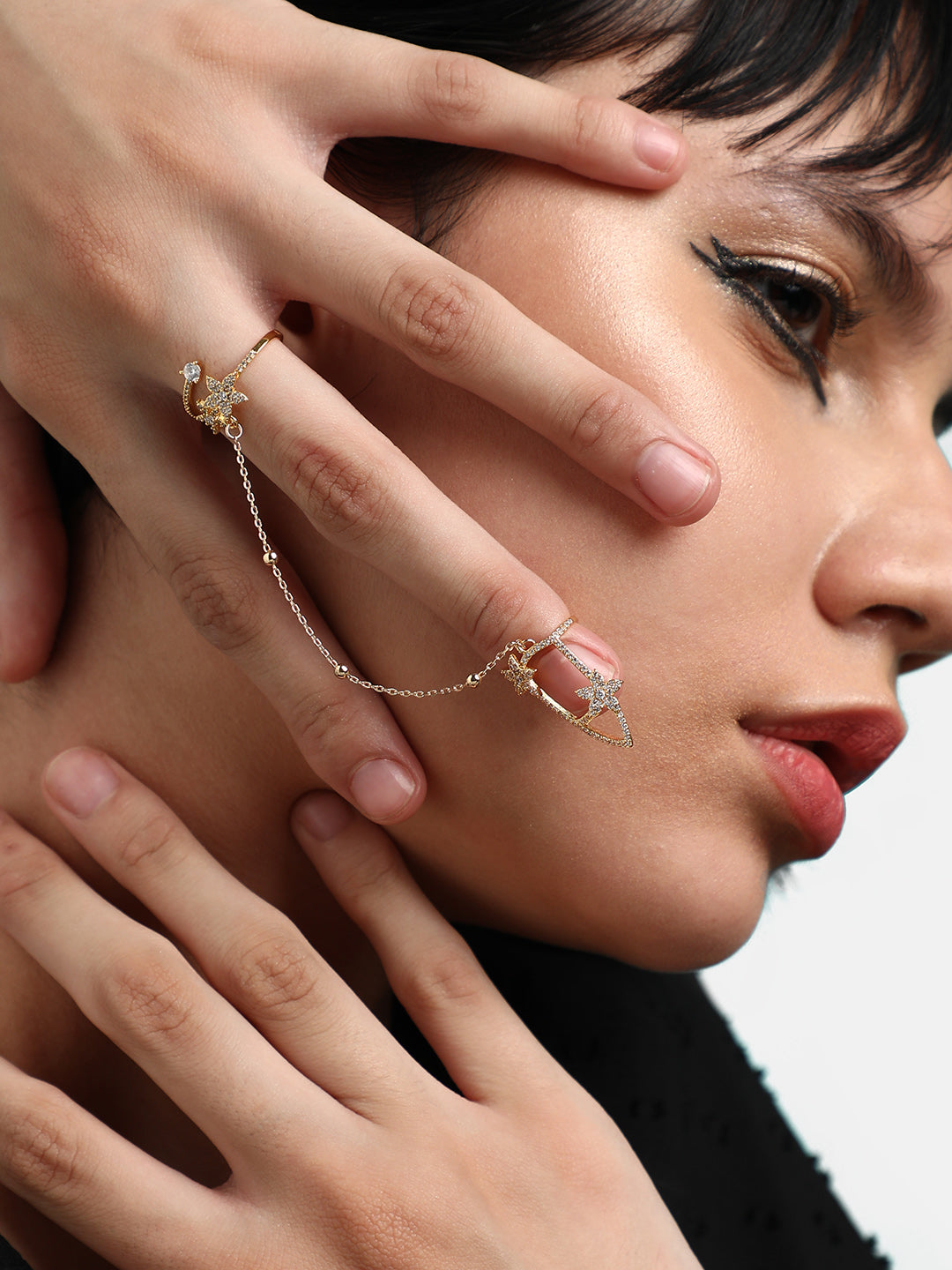 Gold-Plated Nail Ring
