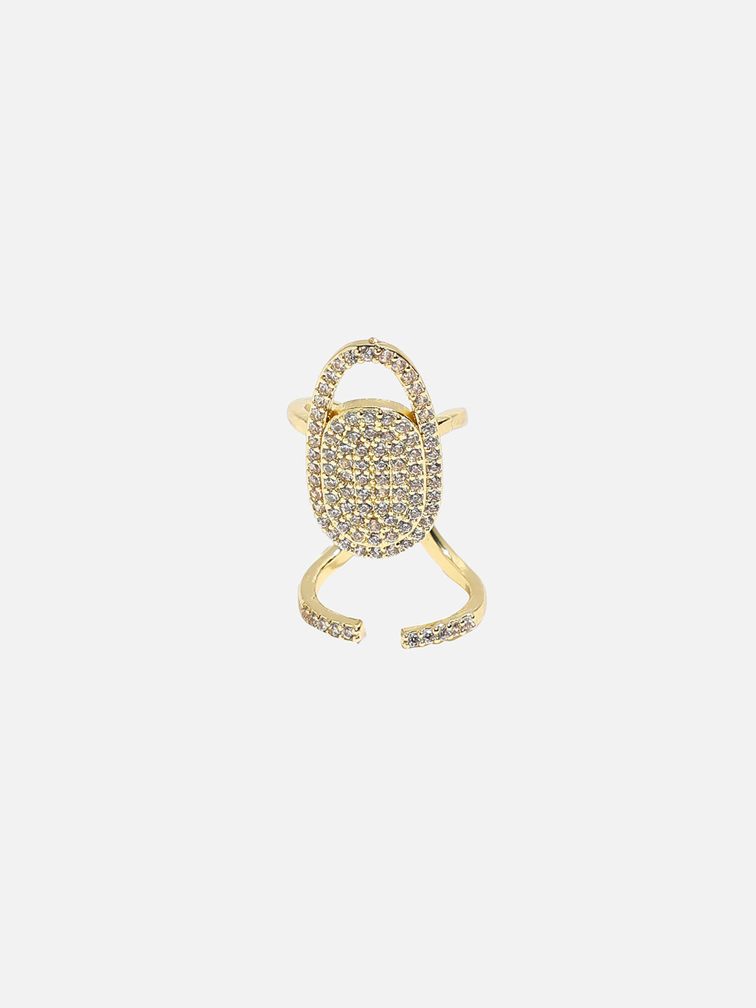 Gold-Plated Nail Ring