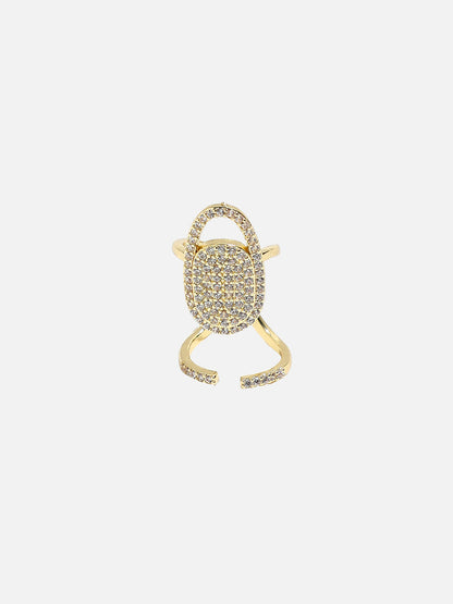 Gold-Plated Nail Ring