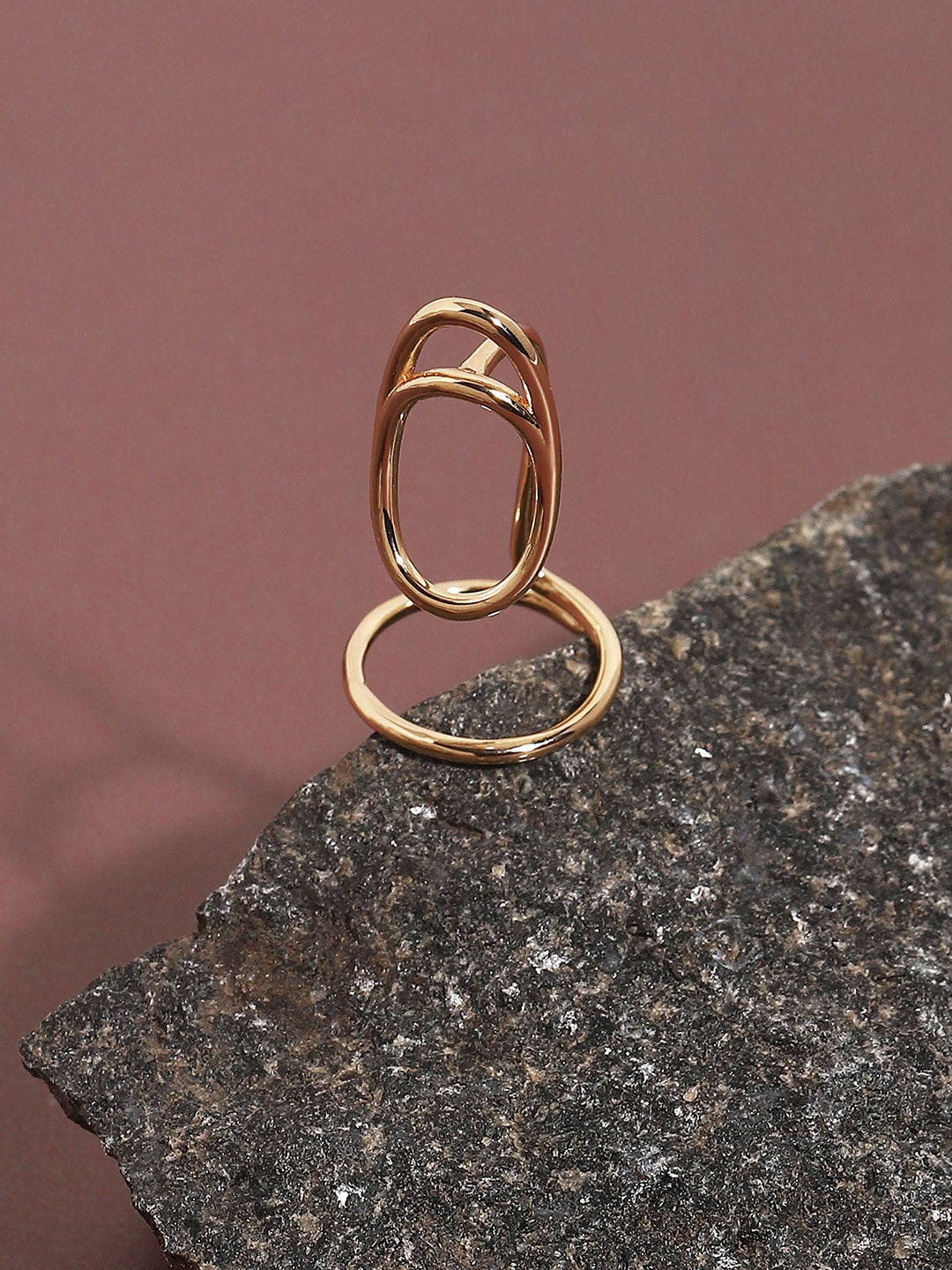 Gold-Plated Nail Ring