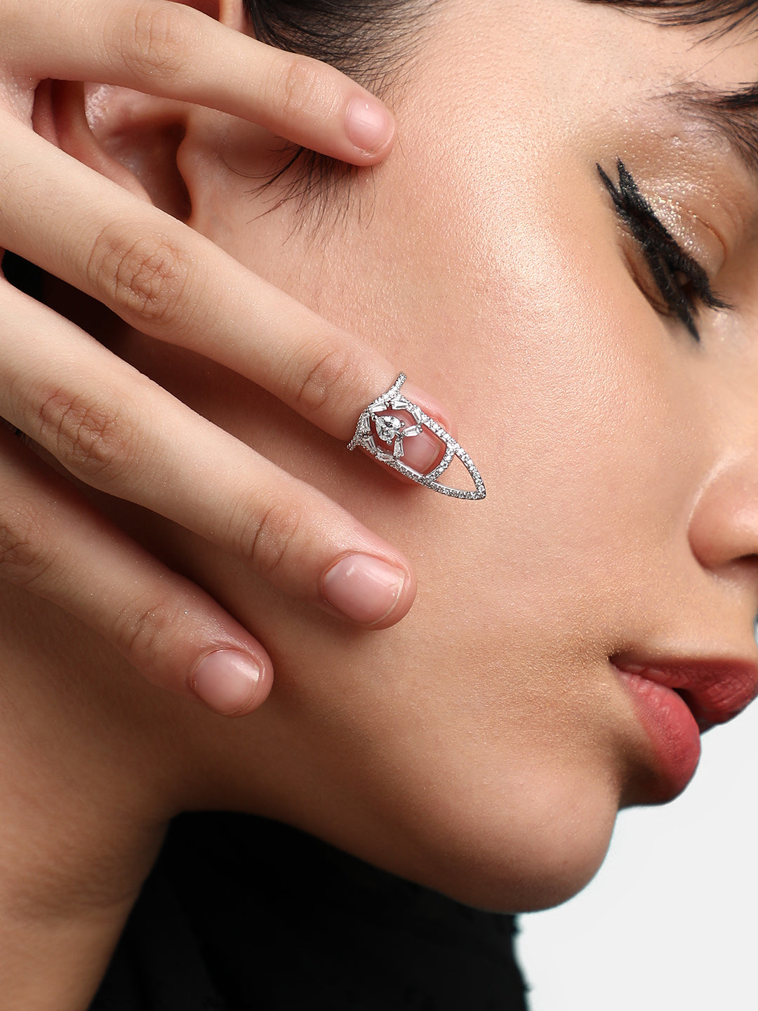 Gold-Plated Nail Ring