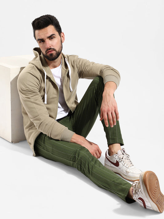Cotton Solid Regular Fit Tracksuit For Casual Wear