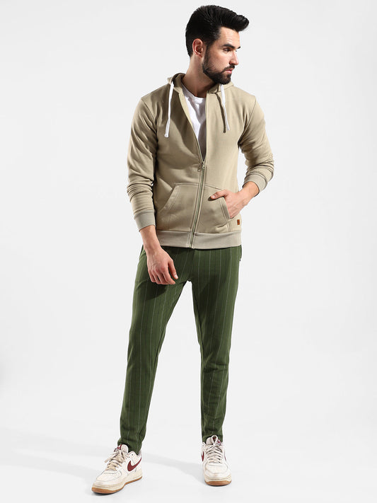 Cotton Solid Regular Fit Tracksuit For Casual Wear