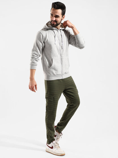 Cotton Solid Regular Fit Tracksuit For Casual Wear