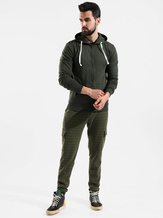 Cotton Solid Regular Fit Tracksuit For Casual Wear